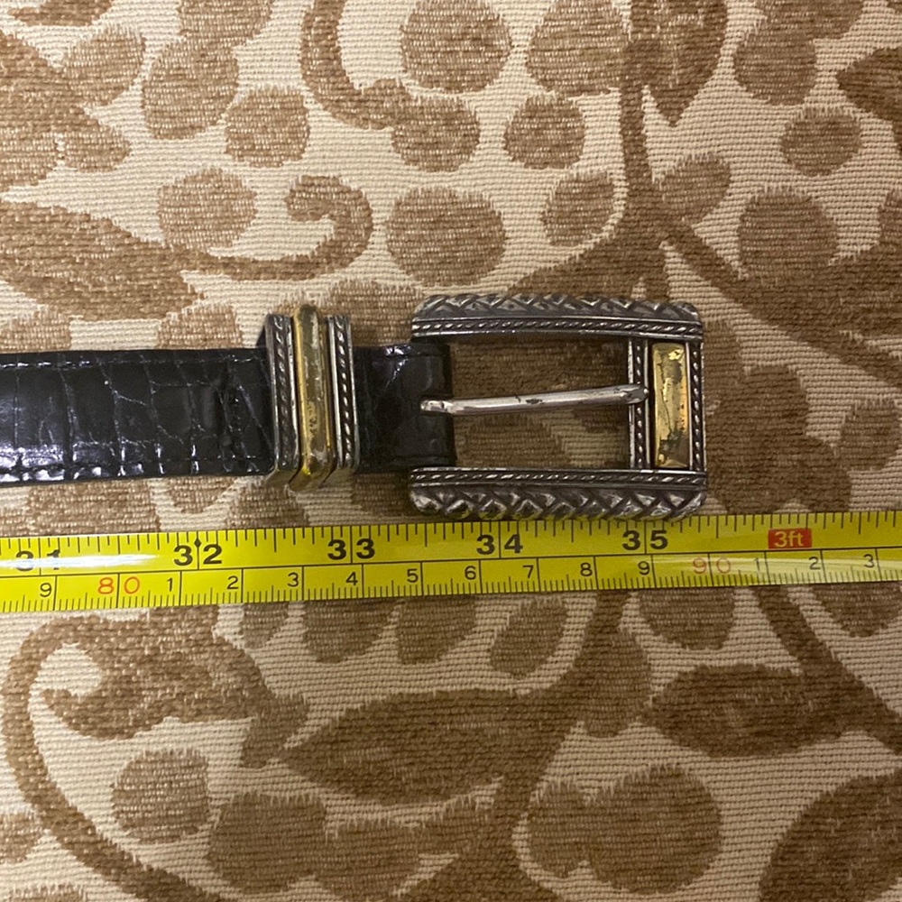 Brighton vintage black leather belt